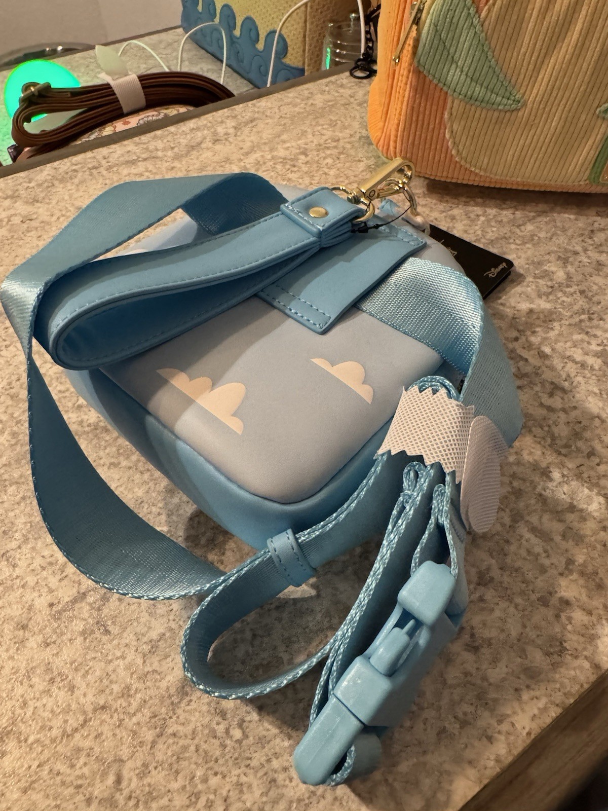 Loungefly Disney Pixar Up Blue Multicolor Heart Balloon House Small Belt Bag