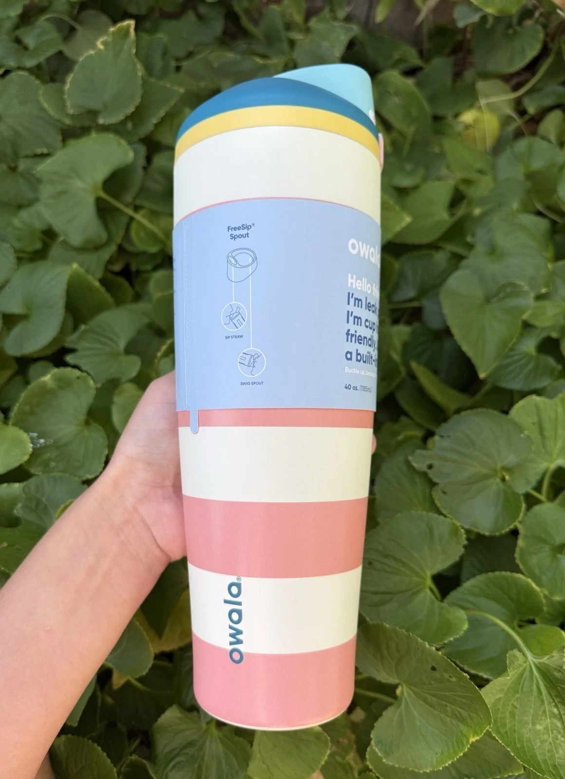 Owala Cabana Breeze 40 oz. AUTHENTIC FreeSip Tumbler Birthday Bash Splash*Gifts