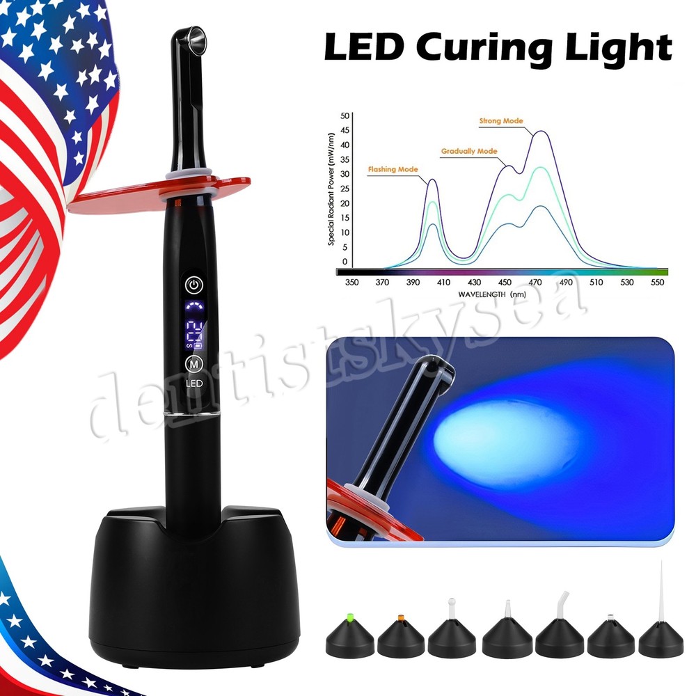 Woodpecker Style Dental iLED Curing Light Lamp Wireless 1 Second Curing
