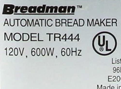Electronic Control Board for Breadman Bread Maker Machine Model TR444