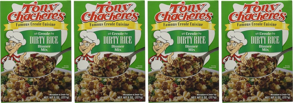 Tony Chachere Rice Dinner Mix, Dirty Rice, 4 Count