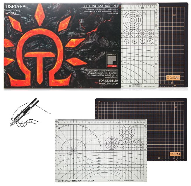 Dspiae Cutting Mat (A4 Size, 300x220x2mm)