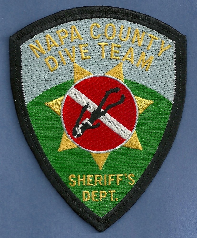 NAPA COUNTY CALIFORNIA SHERIFF DIVE TEAM SHOULDER PATCH