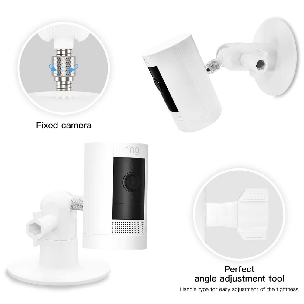 HOLACA Adjustable Screwless Wall Mount Bracket for Ring Stick Up Cam