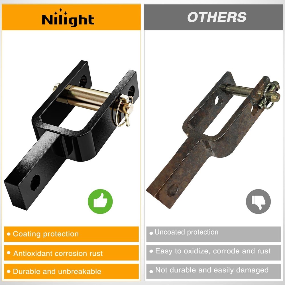 Nilight Versatile Quick Hitch Adapter with Adapter Sleeve