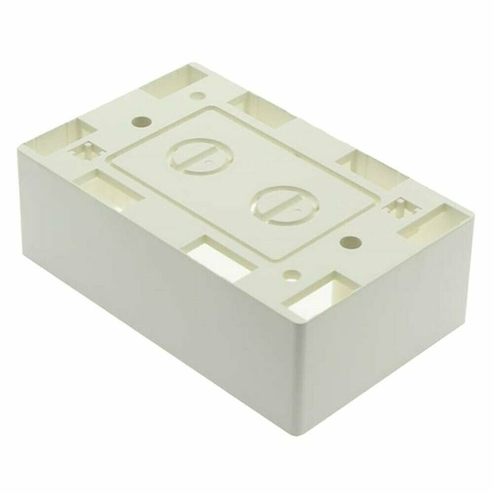 8x Pack Single 1-Gang Surface Mount Junction Mounting Box Wire Cable Wall Plate