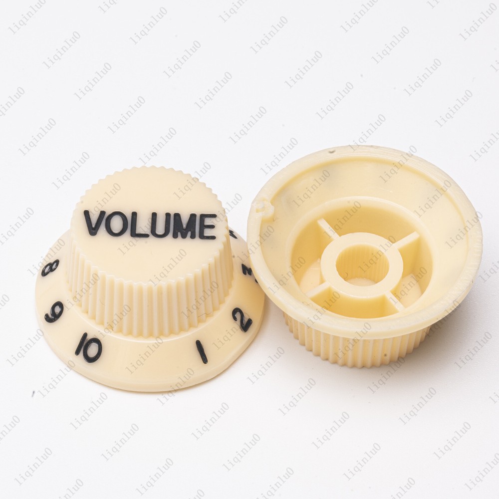Cream /Black Numbers ST Electirc Guitar Knobs Volume Tone Knob For Stratocaster