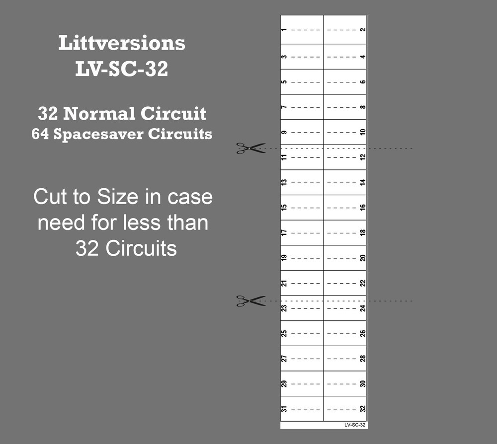 LV Square D Schneider Electrical Panel Directory Label LSDL (32 Circuits 2 Pack)