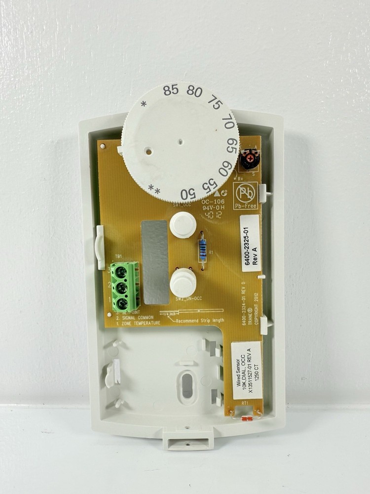 🇺🇸 TRANE 6400-2325-01 REV A Temperature Wired Zone Temperature Sensor