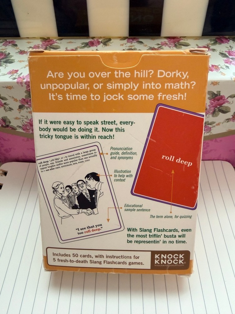 Knock Knock Slang Flashcards Funny Game