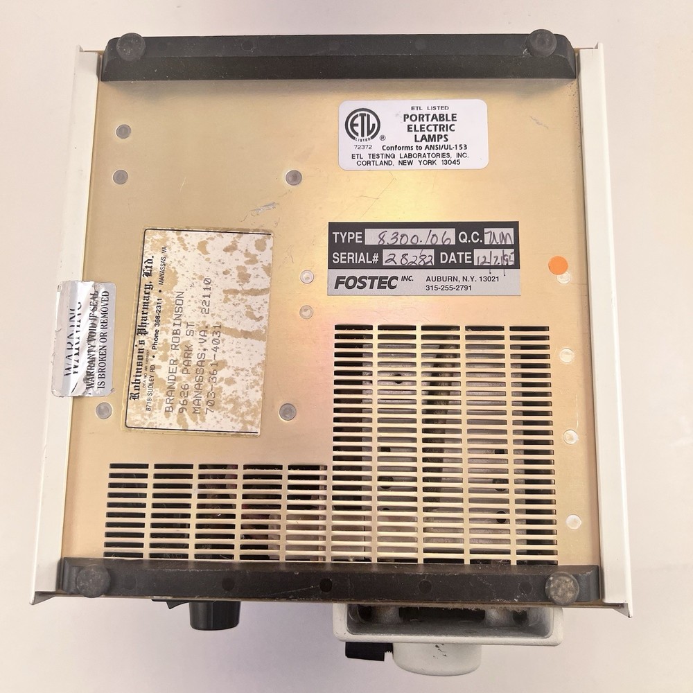 Fostec Opelco EKE Fiber Optic Light Source