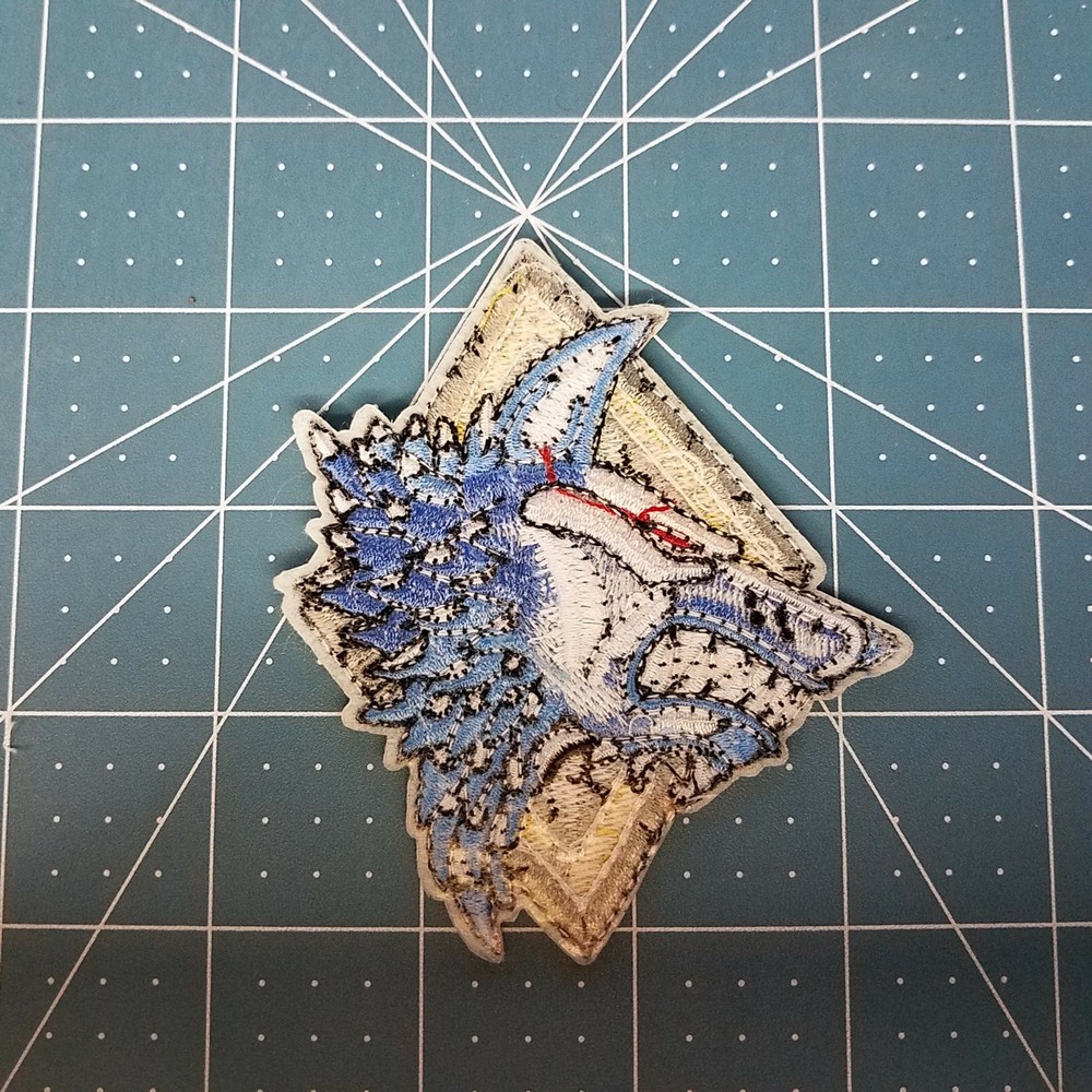 Warhammer 40K Space Wolves Patch 3 1/2 inches tall