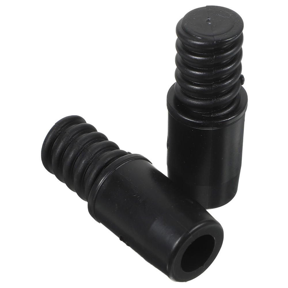 2 Pcs Threaded End Replacement Broom Handle Tips Plastic For Sweeping Poles