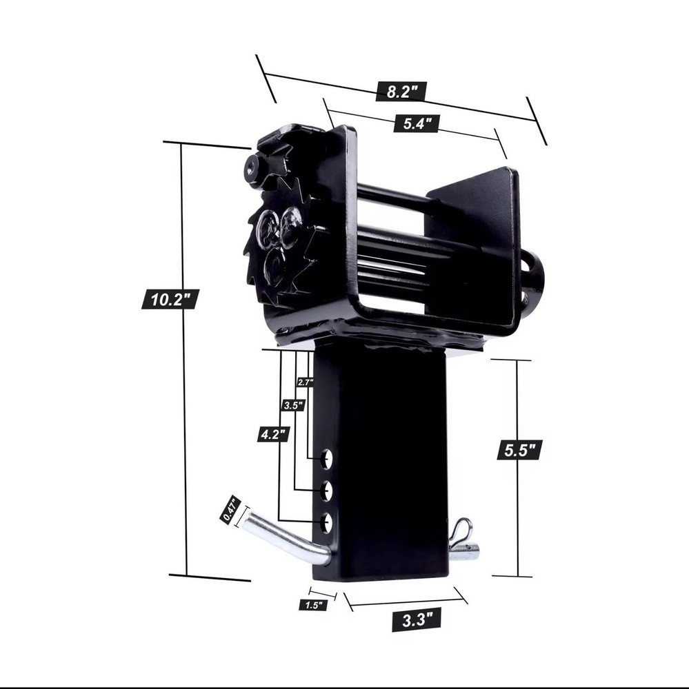 Trailer Stake Pocket Winch Flatbed Utility Set, 4 Pack Flatbed Winch Tie Down,