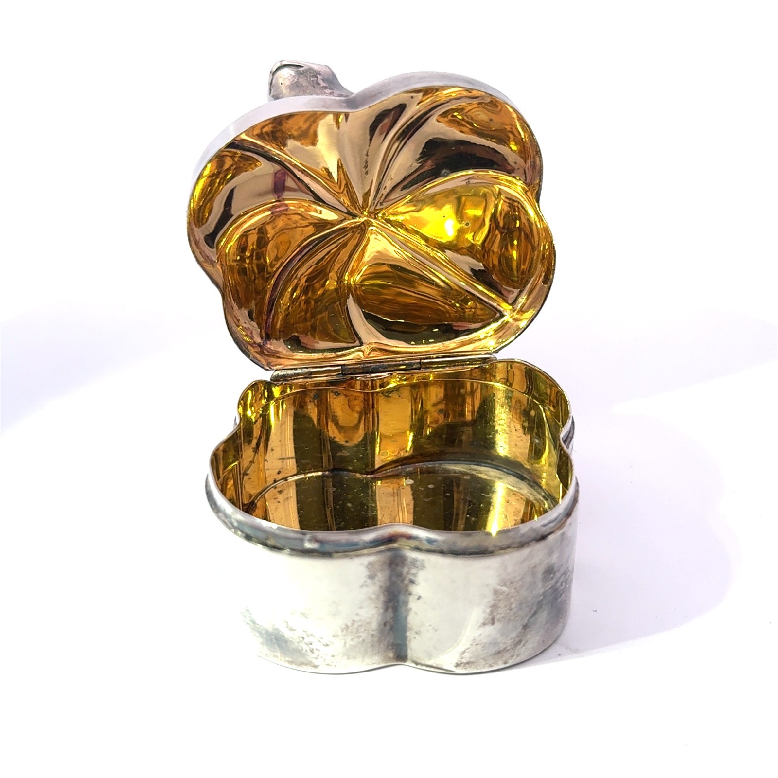 Tiffany & Co. Sterling Silver 925 Frog on Lily Pad Pill Box