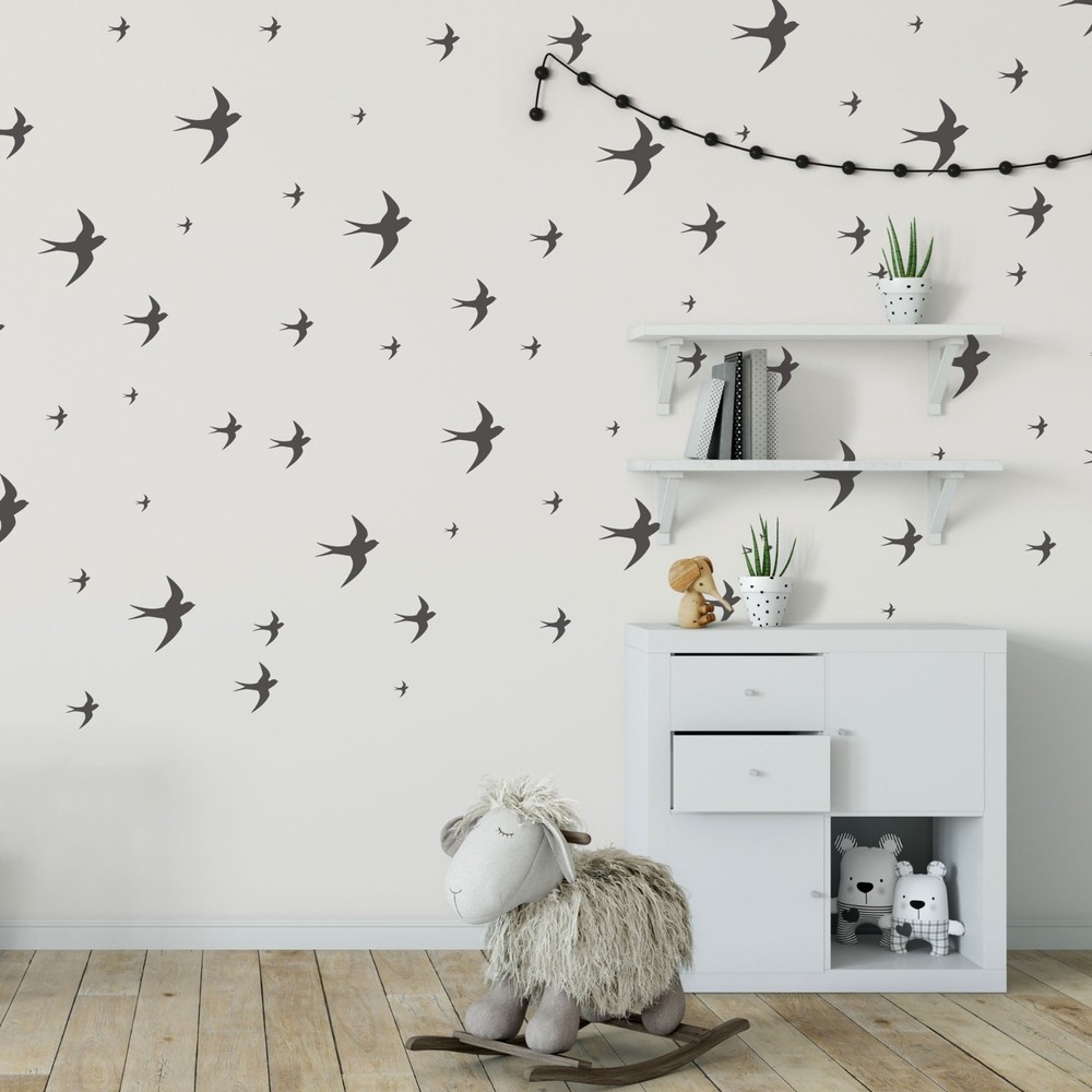 KIDS Reusable Plastic Stencils (5 pcs) // SWALLOW