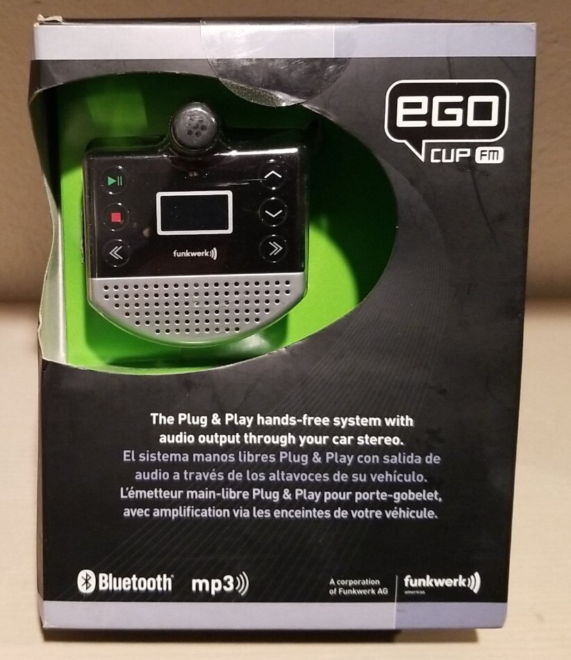 EGO Cup FM Bluetooth Plug & Play Hands Free System For Your Car