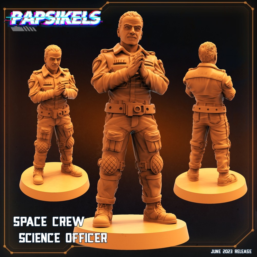 Space Crew Science Officer | DnD Miniatures | Tabletop Gaming | Tabletop