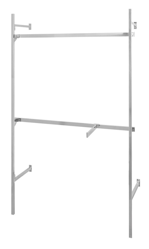 SSWBasics Chrome Outrigger System Kit 4 - Wall Display, Retail Fixture,