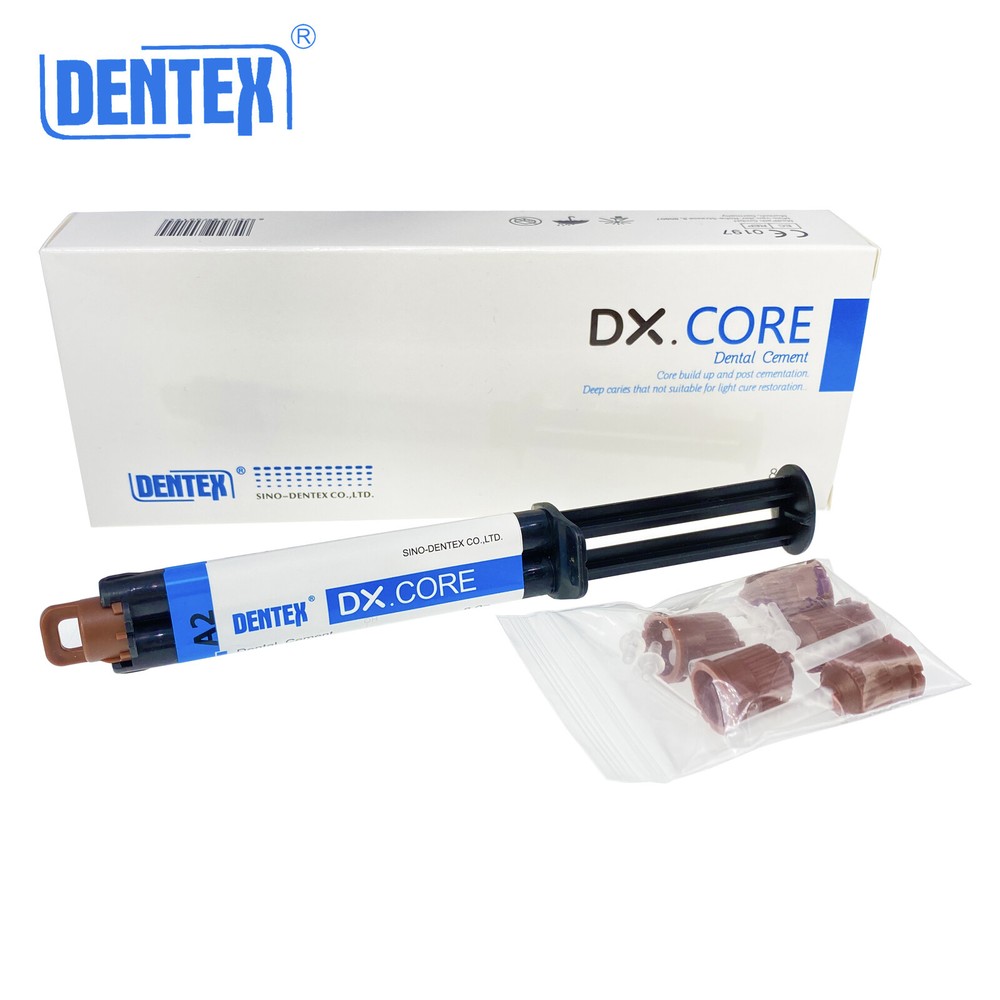 Dentex DX.CORE Dental Dual Cure Light & Self Core Composite Resin Core Build Up
