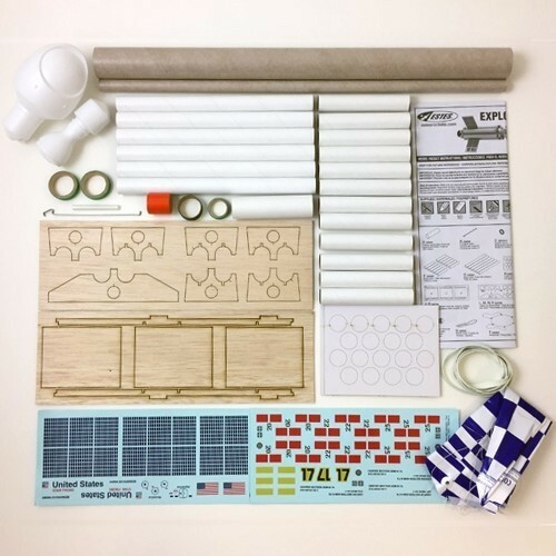 Estes Flying Model Rocket Kit Explorer Aquarius EST 7253