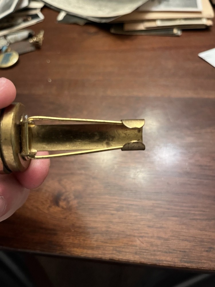 Vintage Brass Lapel Compass