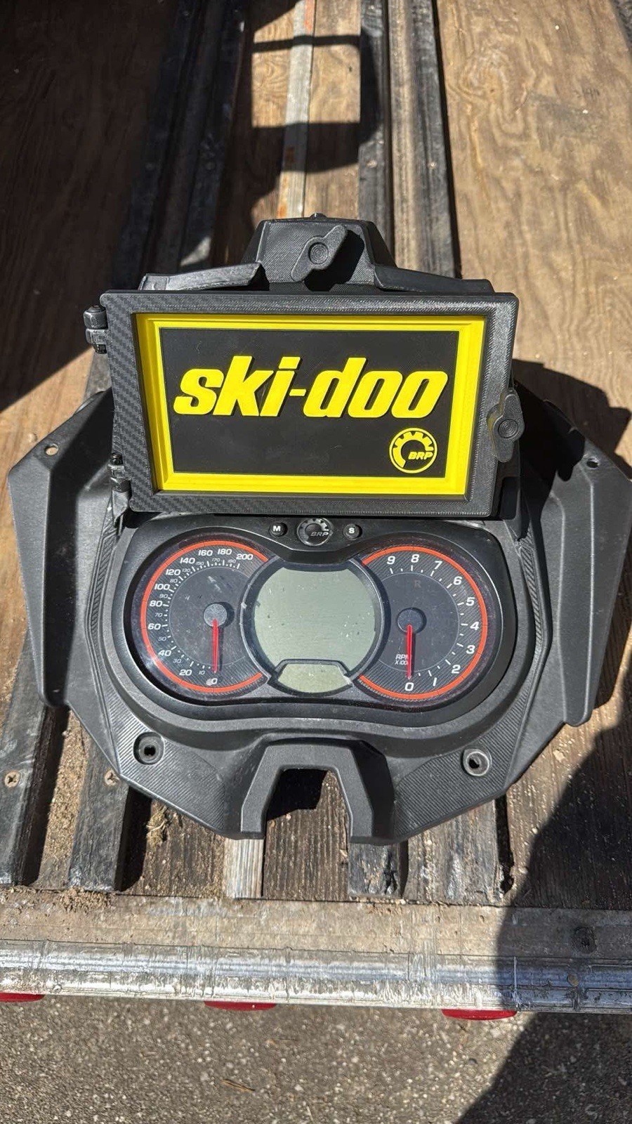 Ski-Doo XS XM Glovebox Extension 3d printed