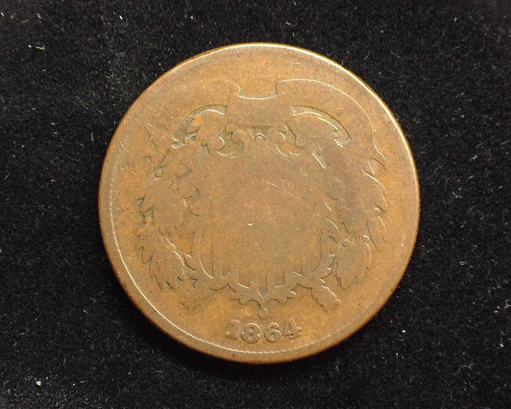 HS&C: 1864 Two Cent Piece AG/G - US Coin