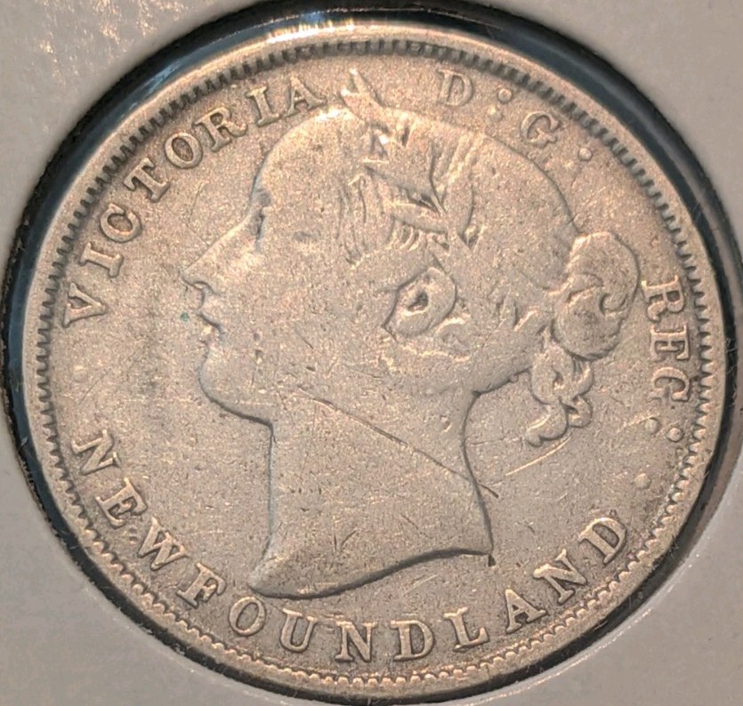 1865 Newfoundland 20 Twenty Cents