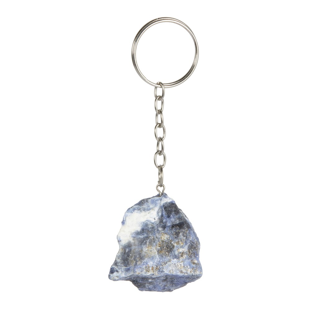 Raw Sodalite Keychain by New Moon Beginnings