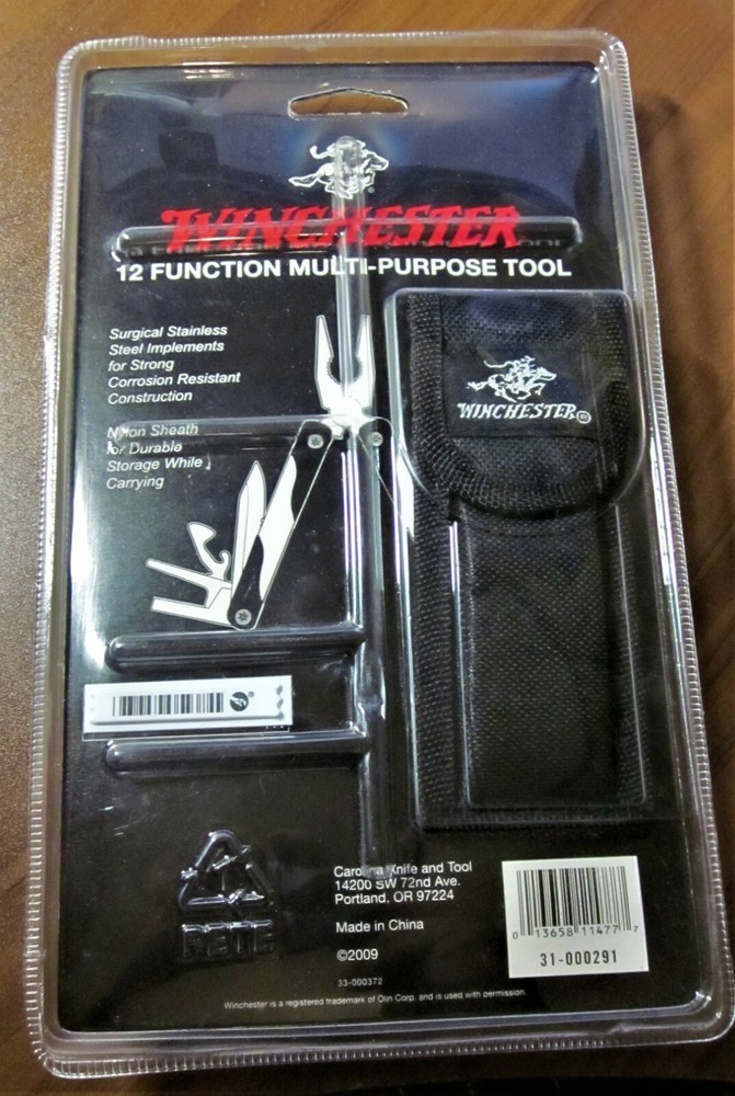 New Winchester 12 Function Multi-tool Pliers with Carrying Case.