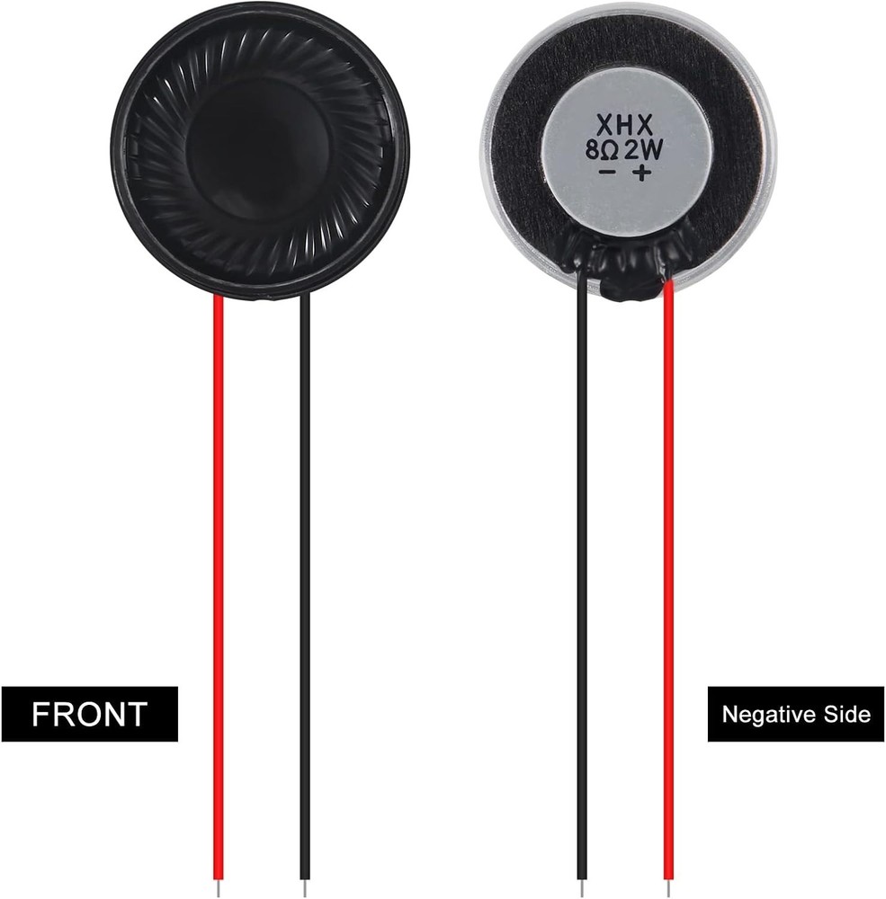 Versatile 6 Pack 28mm 2W Loudspeakers with 8 Ohm Compatibility for Electronics