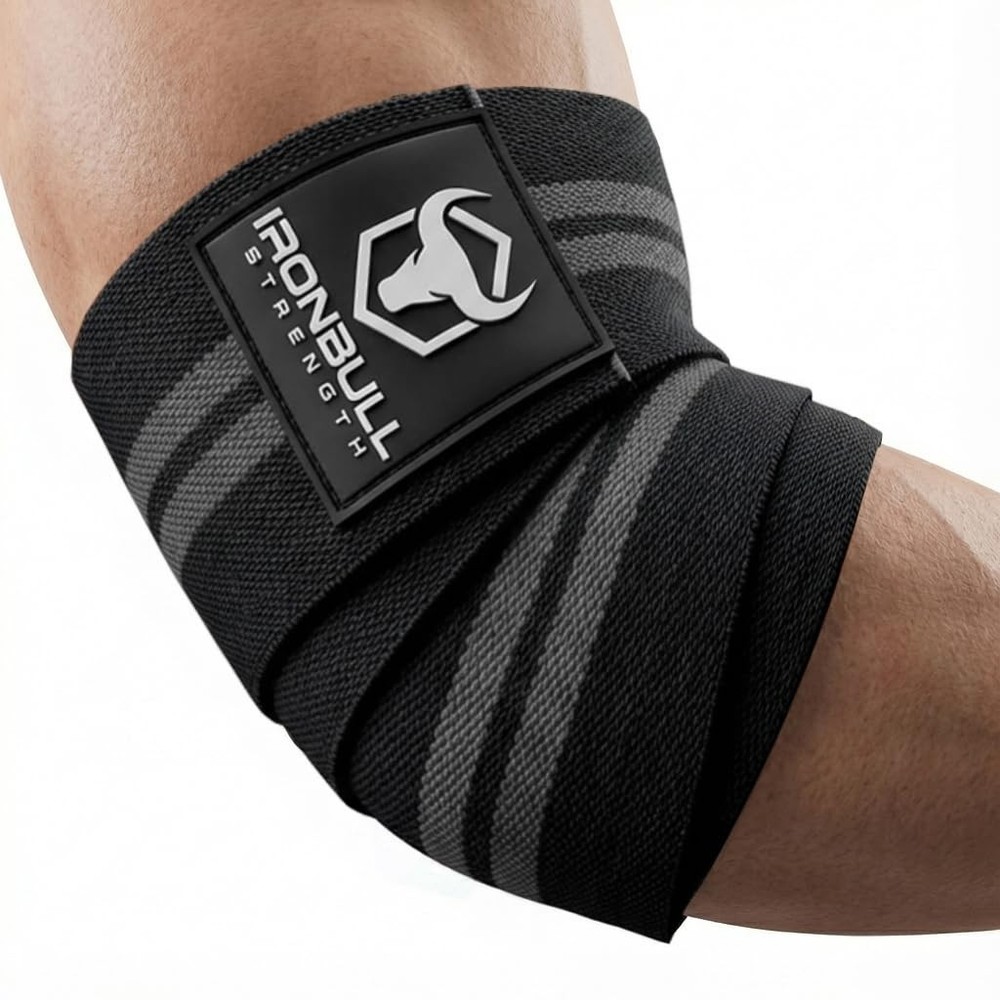 Elbow Wraps (1 Pair) - 40" Elastic Elbow Support & Compression - For Weightli...