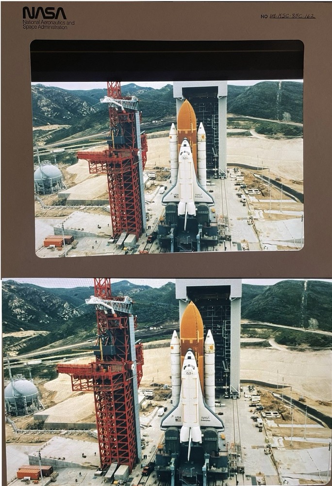 1972-1990 NASA Space Shuttle Program 100+ Large Transparency Presentation lot