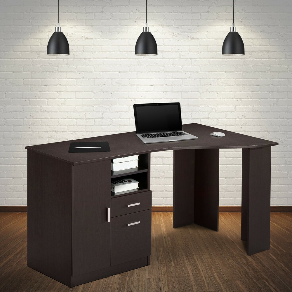 Techni Mobili Classic Office Desk Computer Workstation with Multiple Storages
