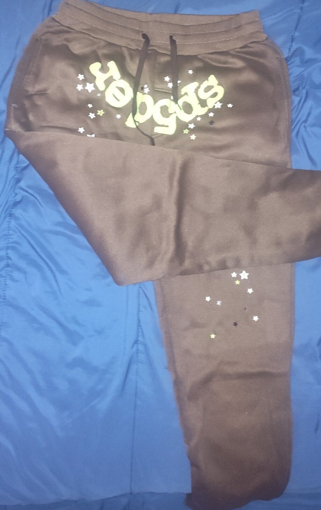 🕷️ Brown Sp5der Sweatpants – Limited Edition 🕷️