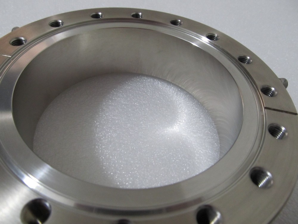 6" Conflat Flange Threaded Coupling Ring w/ 2 VCR 1/4" Sideport - Vacuum Part