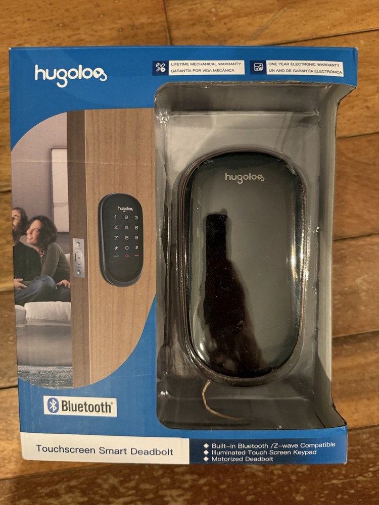 Hugoloo Touchscreen Smart Deadbolt Keypad Bluetooth Model HU04-ORB