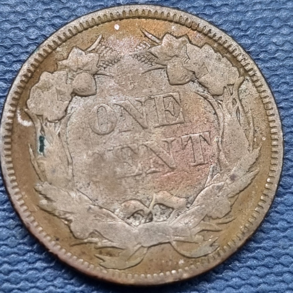 1857 Flying Eagle Cent 1c XF Details #101072