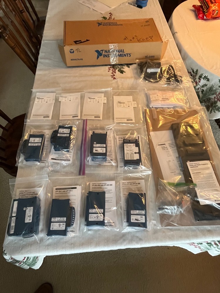 National Instruments cFP-2120 Compact FieldPoint Rack w/CPU and IO Modules Used