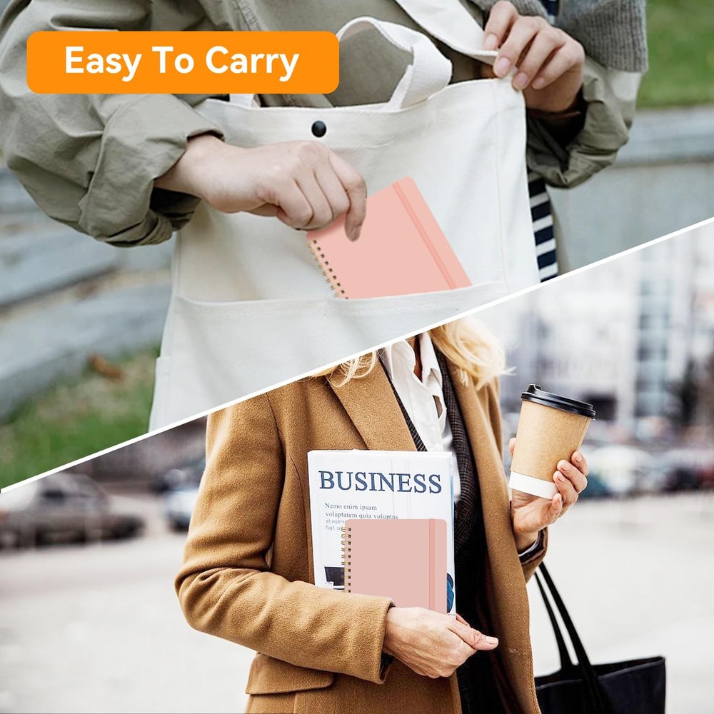 4 PCS Small Spiral Notebook 5x7, Spiral Journal Notebook, Notebooks for Work,...