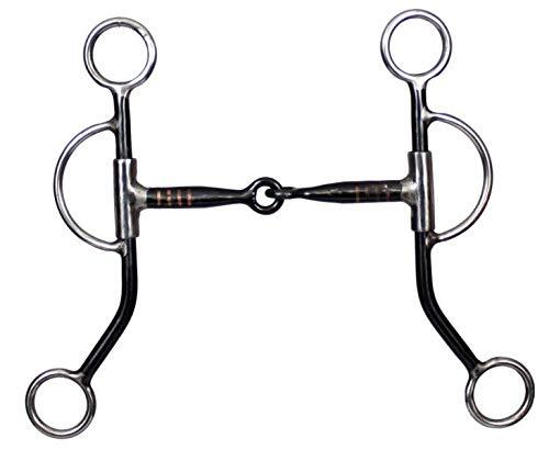 Showman Stainless Steel Training Snaffle Bit w/ 8" Cheeks
