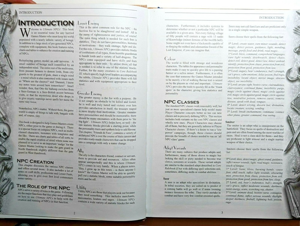 Ultimate NPCs; Supplementary Rulebook XIII Hardback