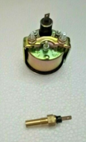 2" /52mm Electrical Temperature Gauge - Black Face Chrome