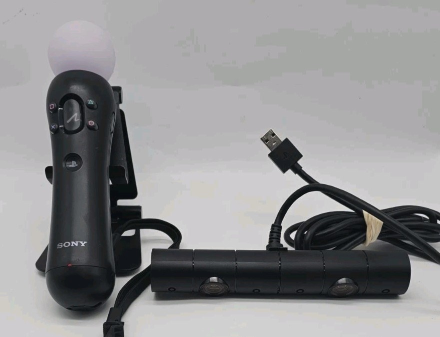 Sony PS4 Camera V2 CUH-ZEY2 & PS Move Motion Controller PSVR Set Tested Works