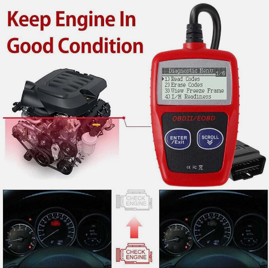 Car Code Reader OBD2 Scanner Car Check Automotive Engine Fault Diagnostic Tool