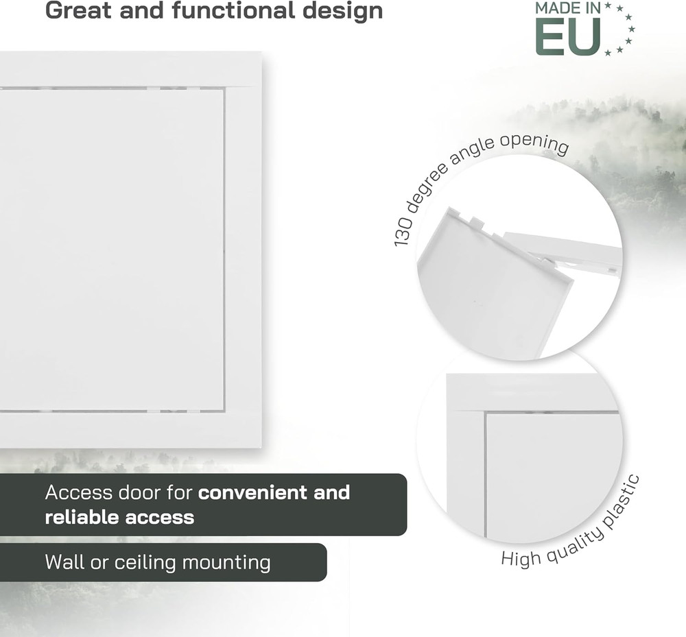 6'' X 8'' Inch Access Panel - Easy Access Doors - ABS Plastic - Access Panel for