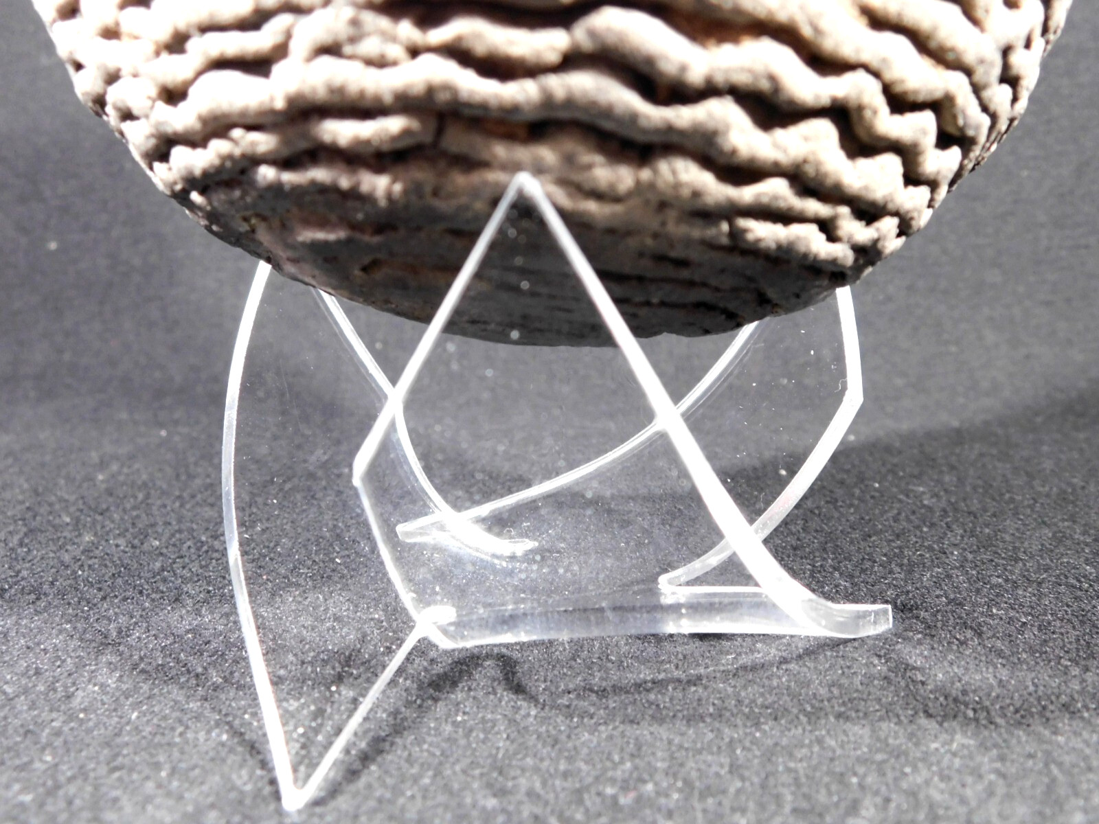 Display Stand Three Post TWIST Design Clear Lucite Medium Size