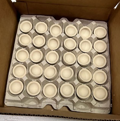 LMINE MgO Cupels Magnesia No. 6A, Pack of 30 Free Shipping (16218-30)