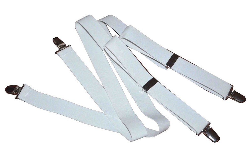 Suspender-1 1/8" wide White